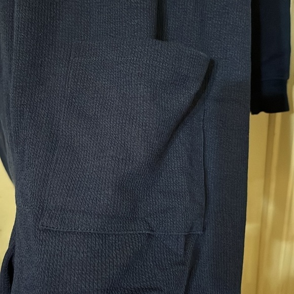 New V Neck Button Rompers Long Sleeve Loose 1 Piece Short Jumpsuit with Pockets - Picture 5 of 9